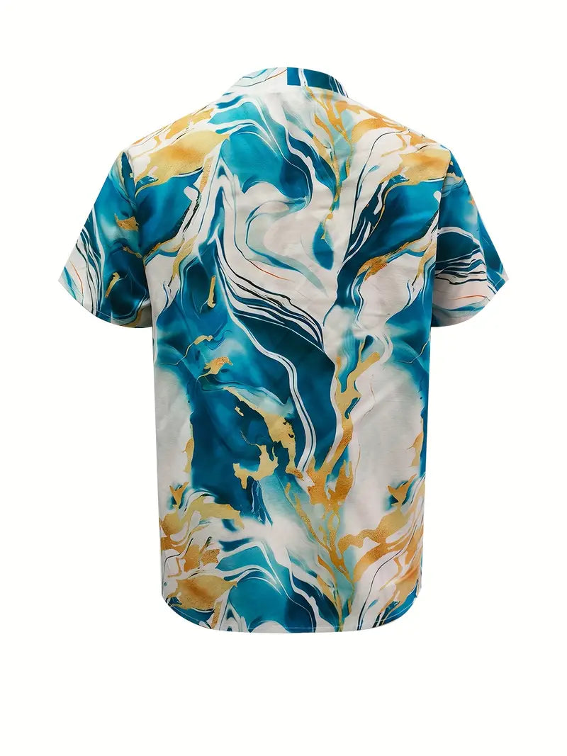 Maroula™ - Topp med marmorprint