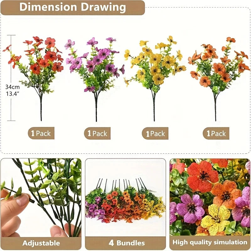 Multicolor Artificial Flowers | Stöd bröstcancer