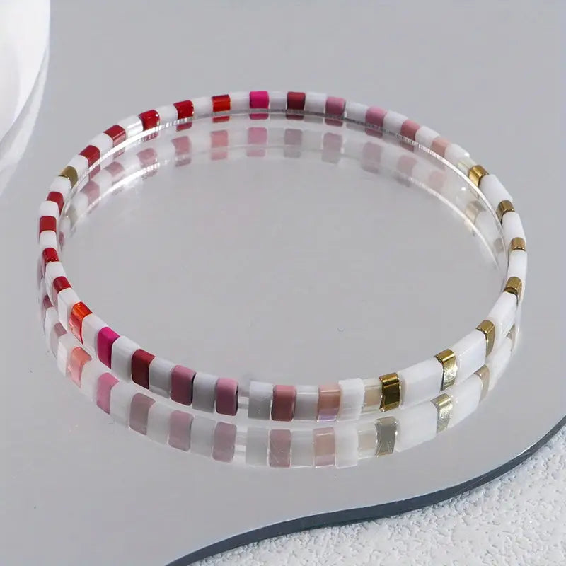 Colorful TILA Bead Bracelet | Stöd bröstcancer