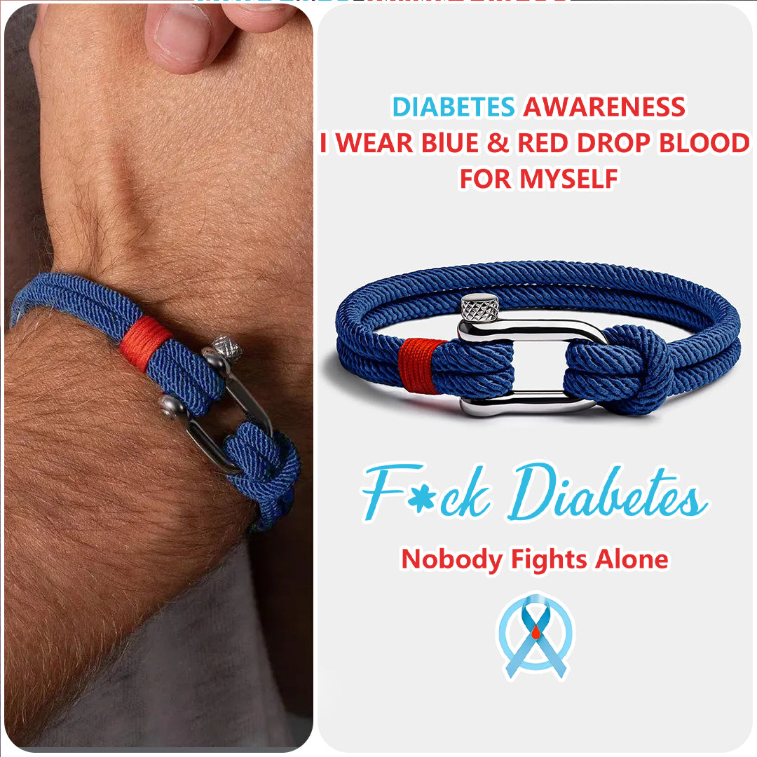 Anchor Navy Bracelet | Stöd diabetes