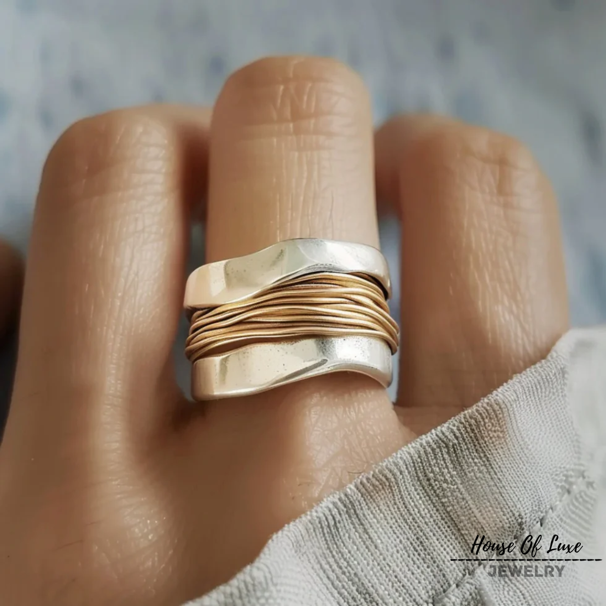 Elegant Thread Ring | Stöd bröstcancer