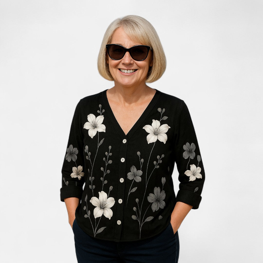 Yewon™ - Löst sittande blommig topp