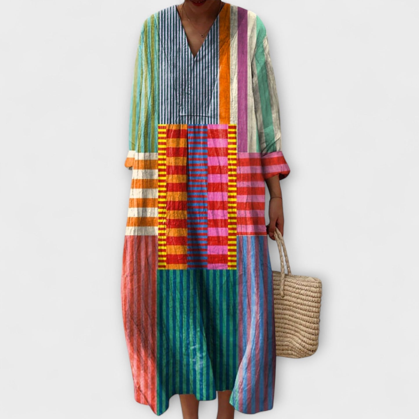 Lia™ - Mångfärgad klänning