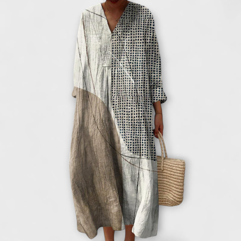 Sigrun™ – Nordisk mönstrad klänning