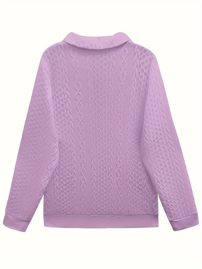 Sofie™ - Elegant Sweatshirt med Halzip