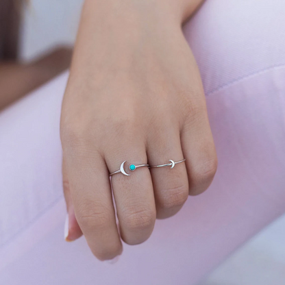 Moon & Turquoise Ring | Stöd diabetes