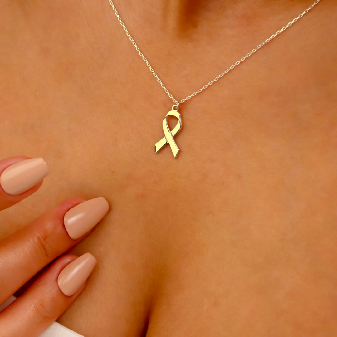 Ribbon Necklace | Stöd bröstcancer