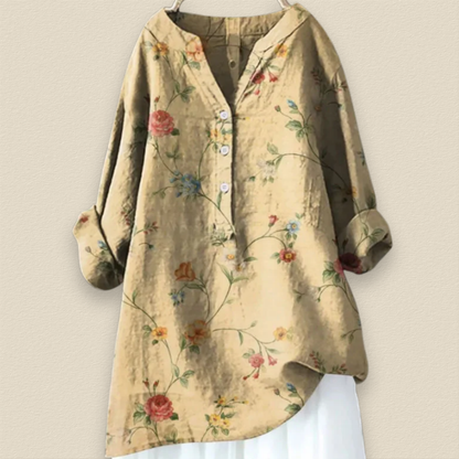 Elaria™ - Lång blus med blommönster