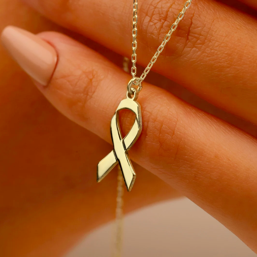 Ribbon Necklace | Stöd bröstcancer