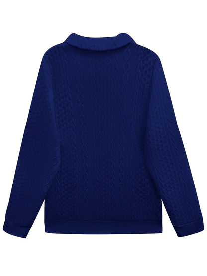 Sofie™ - Elegant Sweatshirt med Halzip