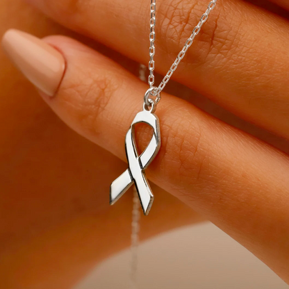 Ribbon Necklace | Stöd bröstcancer