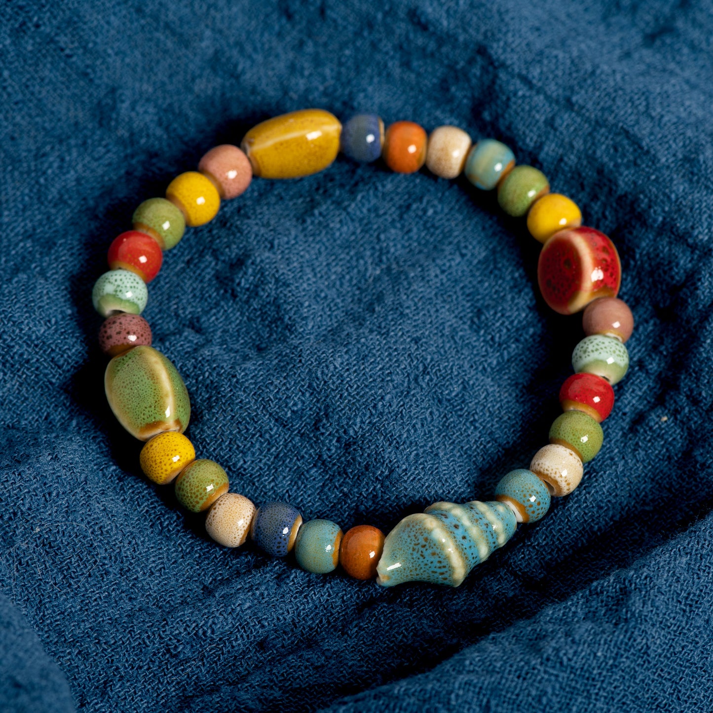 Colorful Seashell Bracelet | Stöd bröstcancer