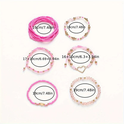 Sweetheart Bracelet Stacks | Stöd bröstcancer