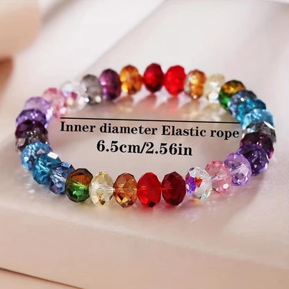 Colorful Beaded Bracelet | Stöd bröstcancer