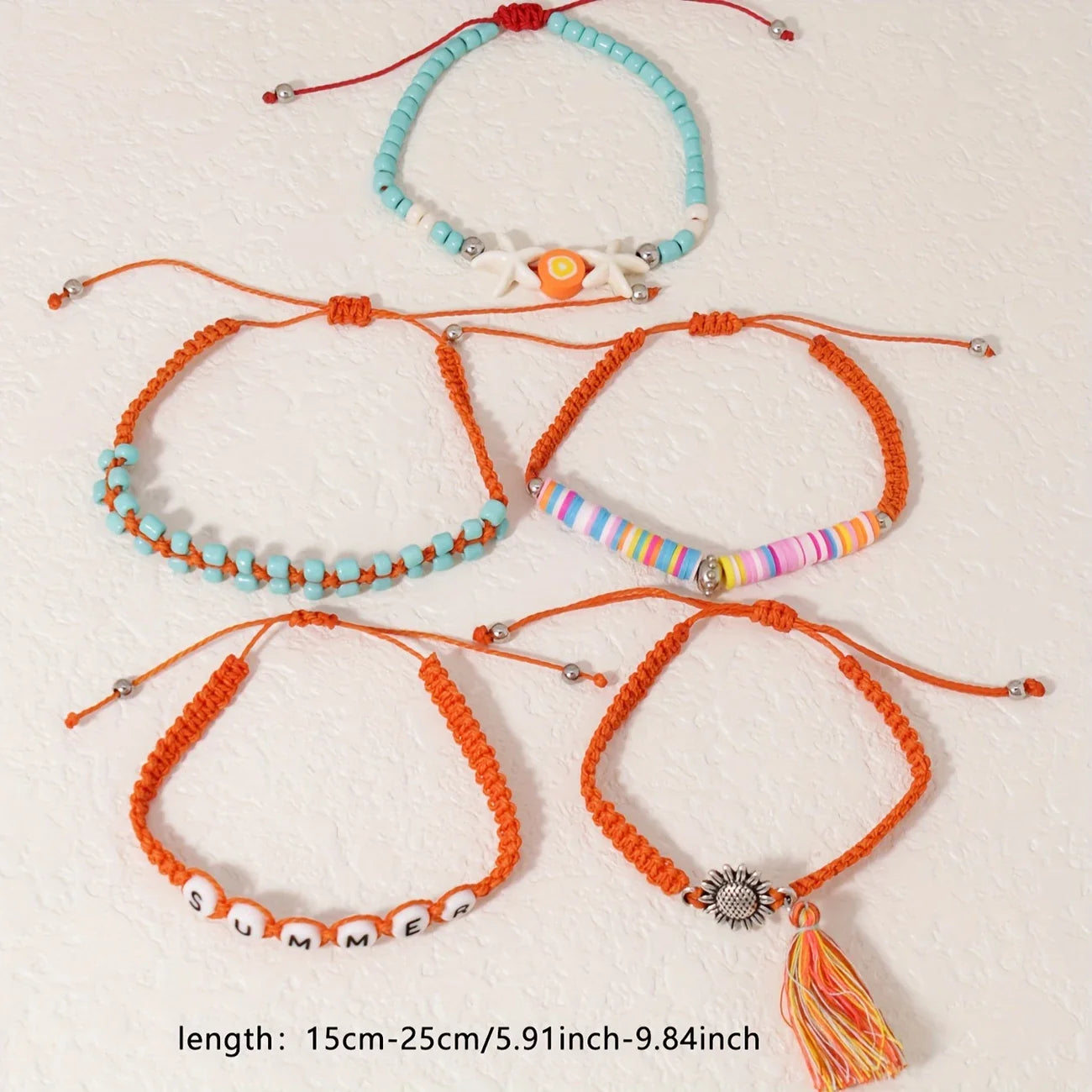Multi-Charm Bracelet Set | Stöd bröstcancer