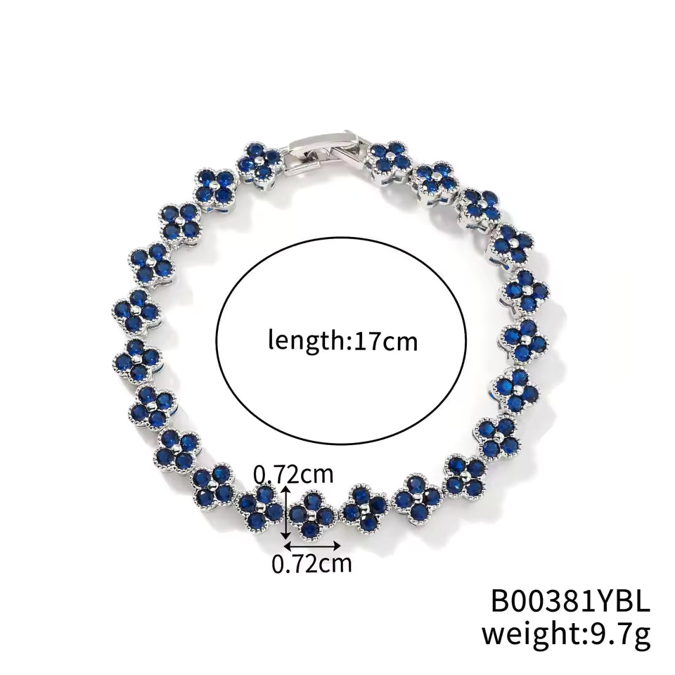 Multicolored Floral Bracelet | Stöd bröstcancer