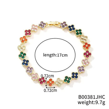 Multicolored Floral Bracelet | Stöd bröstcancer