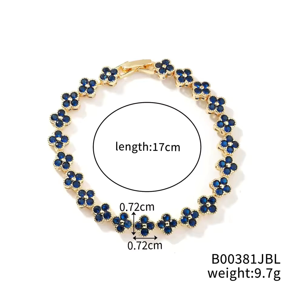 Multicolored Floral Bracelet | Stöd bröstcancer
