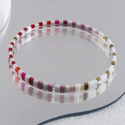 Colorful TILA Bead Bracelet | Stöd bröstcancer