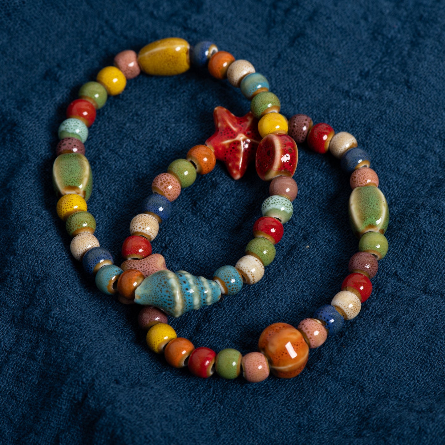 Colorful Seashell Bracelet | Stöd bröstcancer