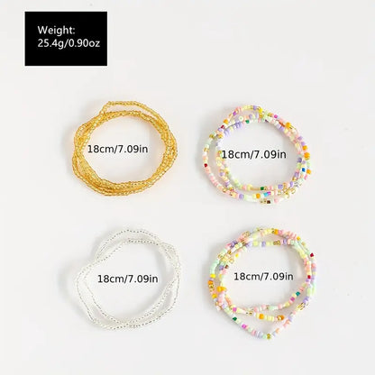 Pastel Colored Bracelet Set | Stöd bröstcancer