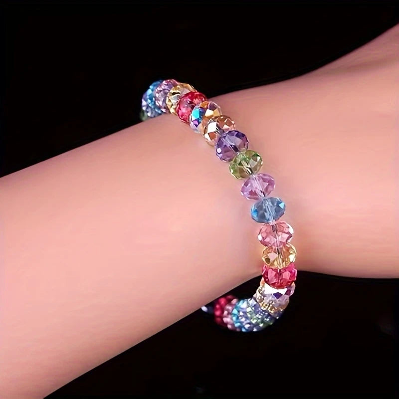 Colorful Beaded Bracelet | Stöd bröstcancer