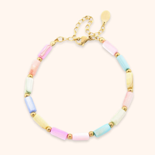 Pastel Colored Bracelet | Stöd bröstcancer