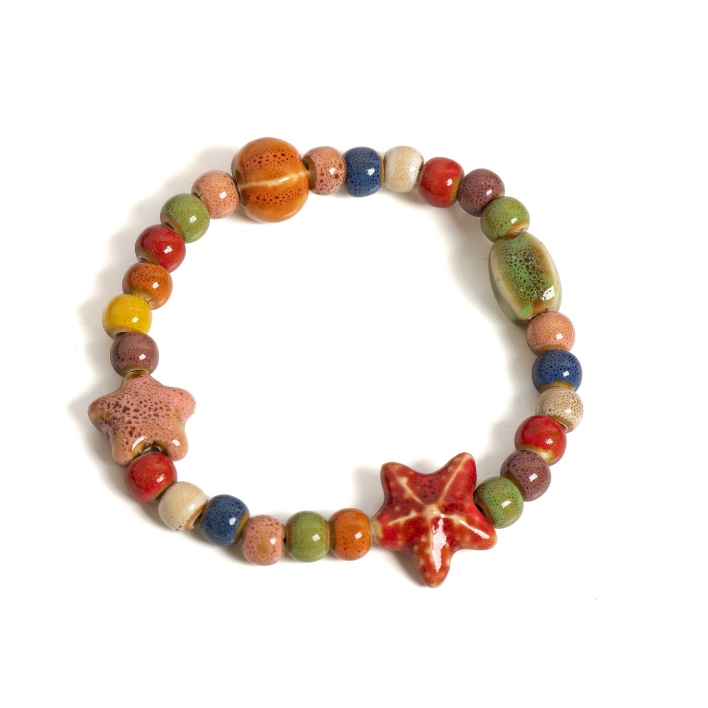 Colorful Seashell Bracelet | Stöd bröstcancer