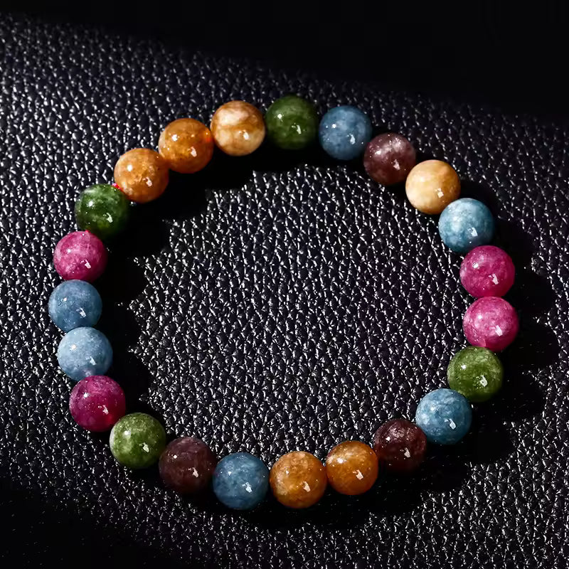 Colorful Round-beaded Bracelet | Stöd bröstcancer