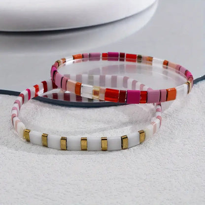 Colorful TILA Bead Bracelet | Stöd bröstcancer