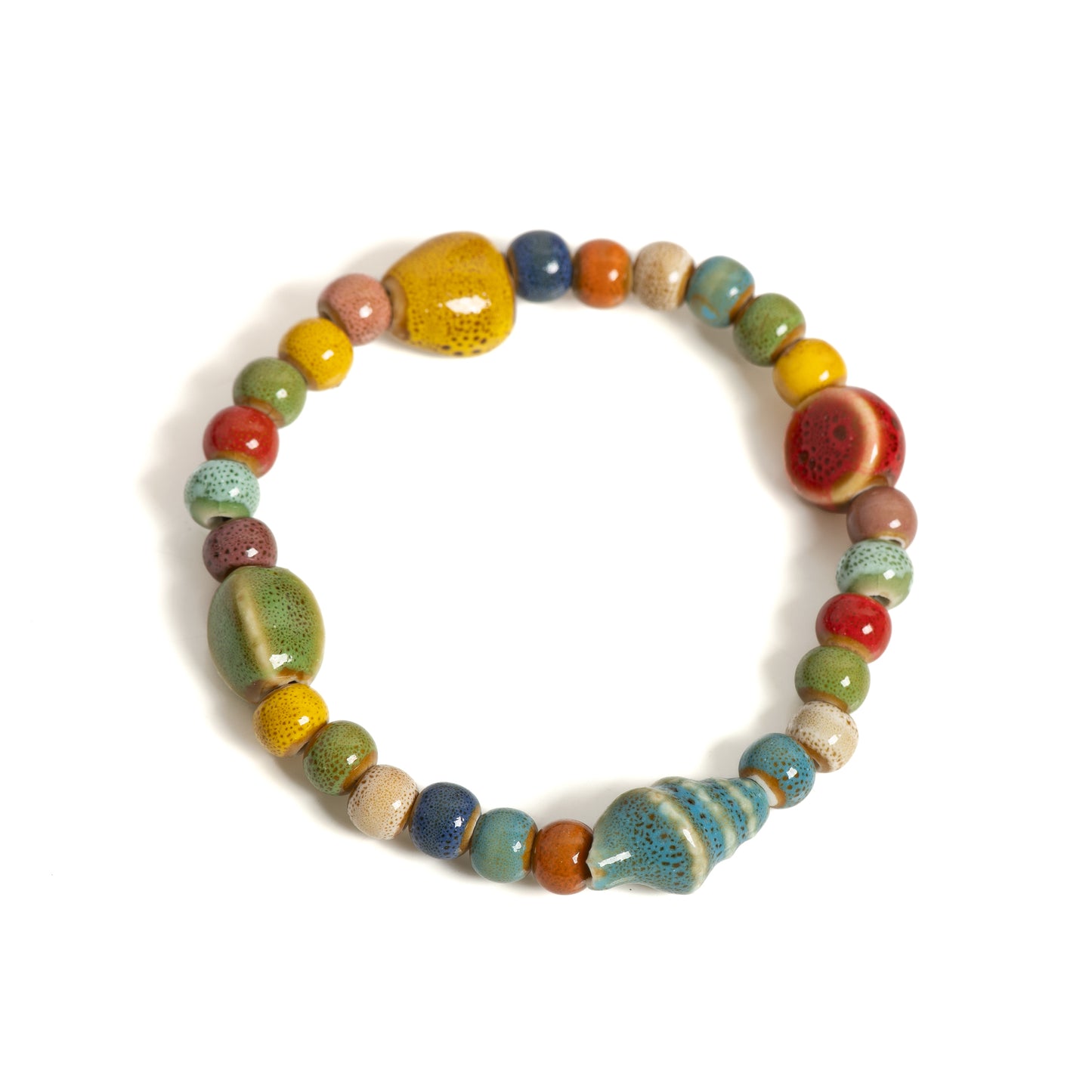 Colorful Seashell Bracelet | Stöd bröstcancer