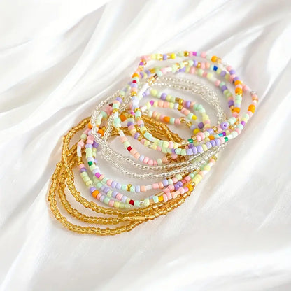 Pastel Colored Bracelet Set | Stöd bröstcancer