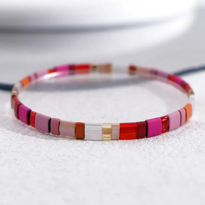 Colorful TILA Bead Bracelet | Stöd bröstcancer