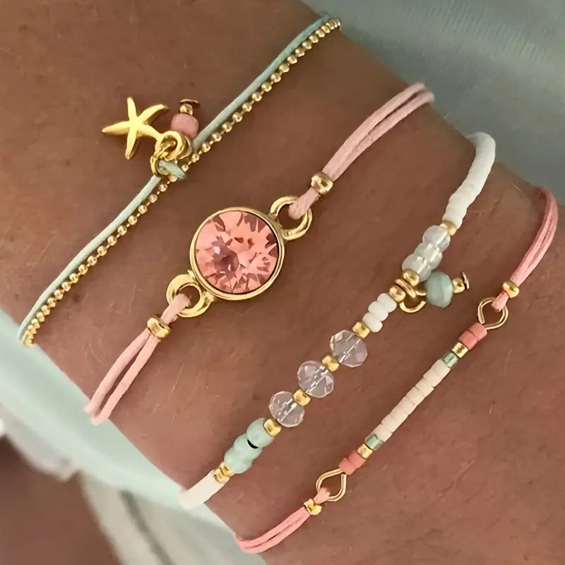 Exquisite Bracelet Set | Stöd bröstcancer