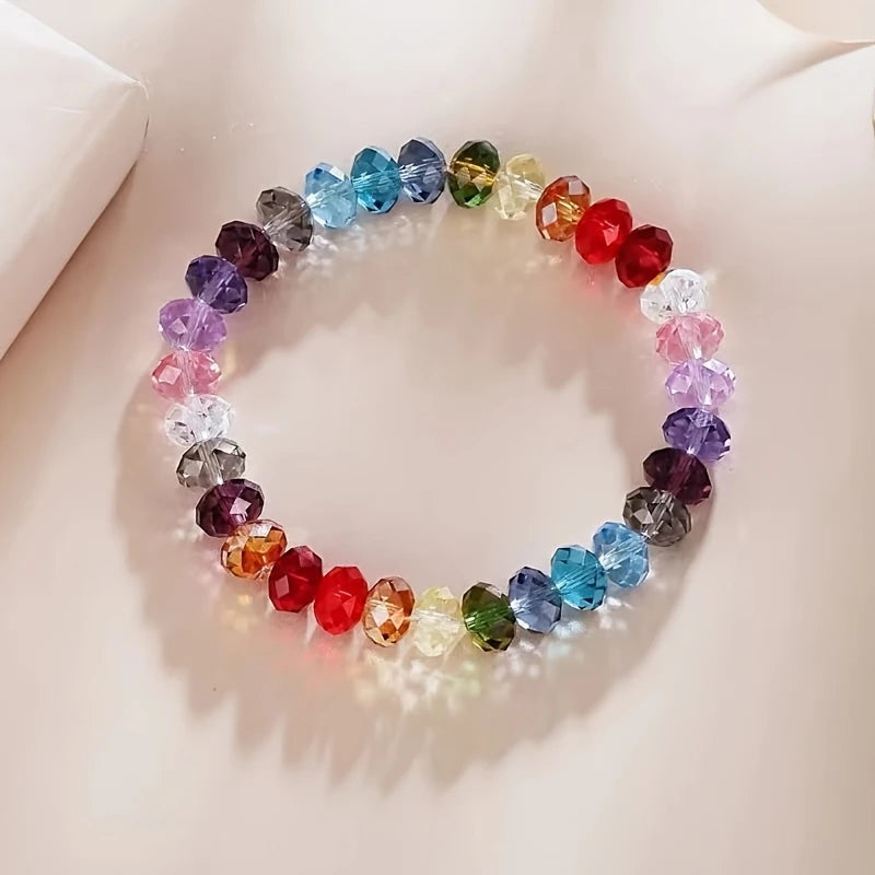 Colorful Beaded Bracelet | Stöd bröstcancer