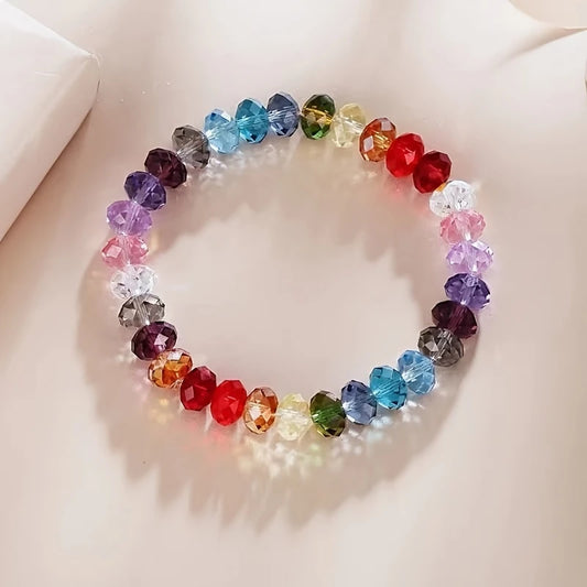 Colorful Beaded Bracelet | Stöd bröstcancer
