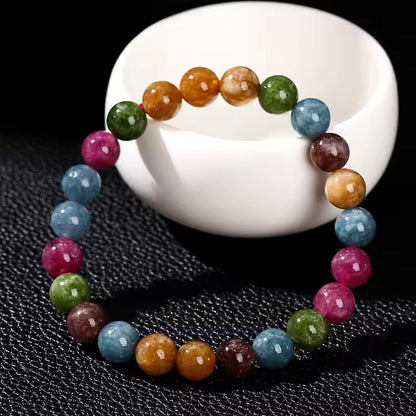 Colorful Round-beaded Bracelet | Stöd bröstcancer