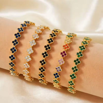 Multicolored Floral Bracelet | Stöd bröstcancer
