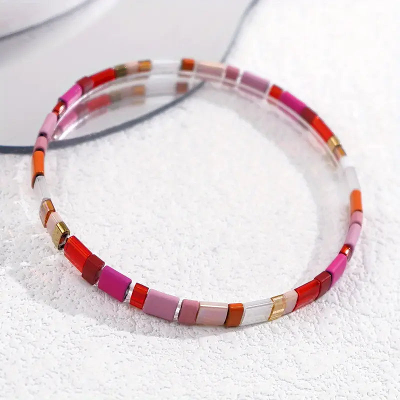 Colorful TILA Bead Bracelet | Stöd bröstcancer