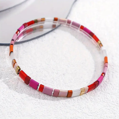 Colorful TILA Bead Bracelet | Stöd bröstcancer