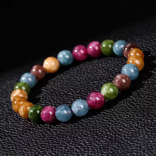 Colorful Round-beaded Bracelet | Stöd bröstcancer