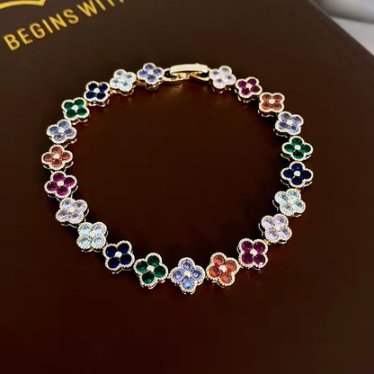 Multicolored Floral Bracelet | Stöd bröstcancer