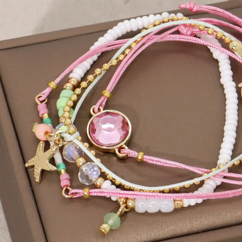 Exquisite Bracelet Set | Stöd bröstcancer