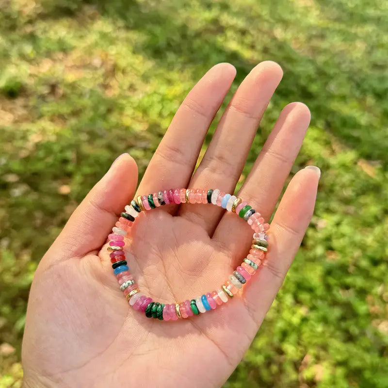 Elegant Rainbow Bracelet | Stöd bröstcancer
