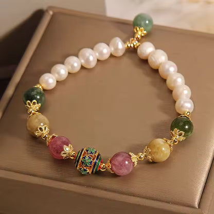 Luxury Pearl-Jade Bracelet | Stöd bröstcancer