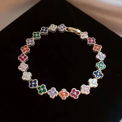 Multicolored Floral Bracelet | Stöd bröstcancer