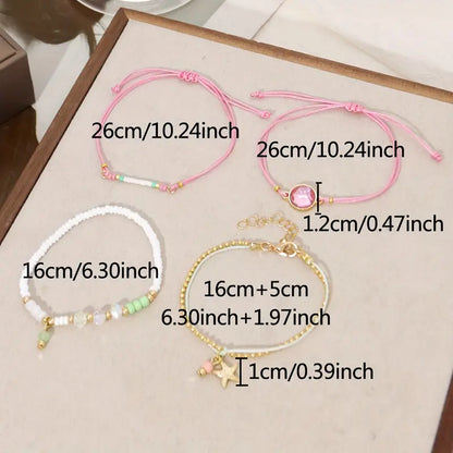Exquisite Bracelet Set | Stöd bröstcancer