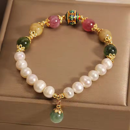 Luxury Pearl-Jade Bracelet | Stöd bröstcancer