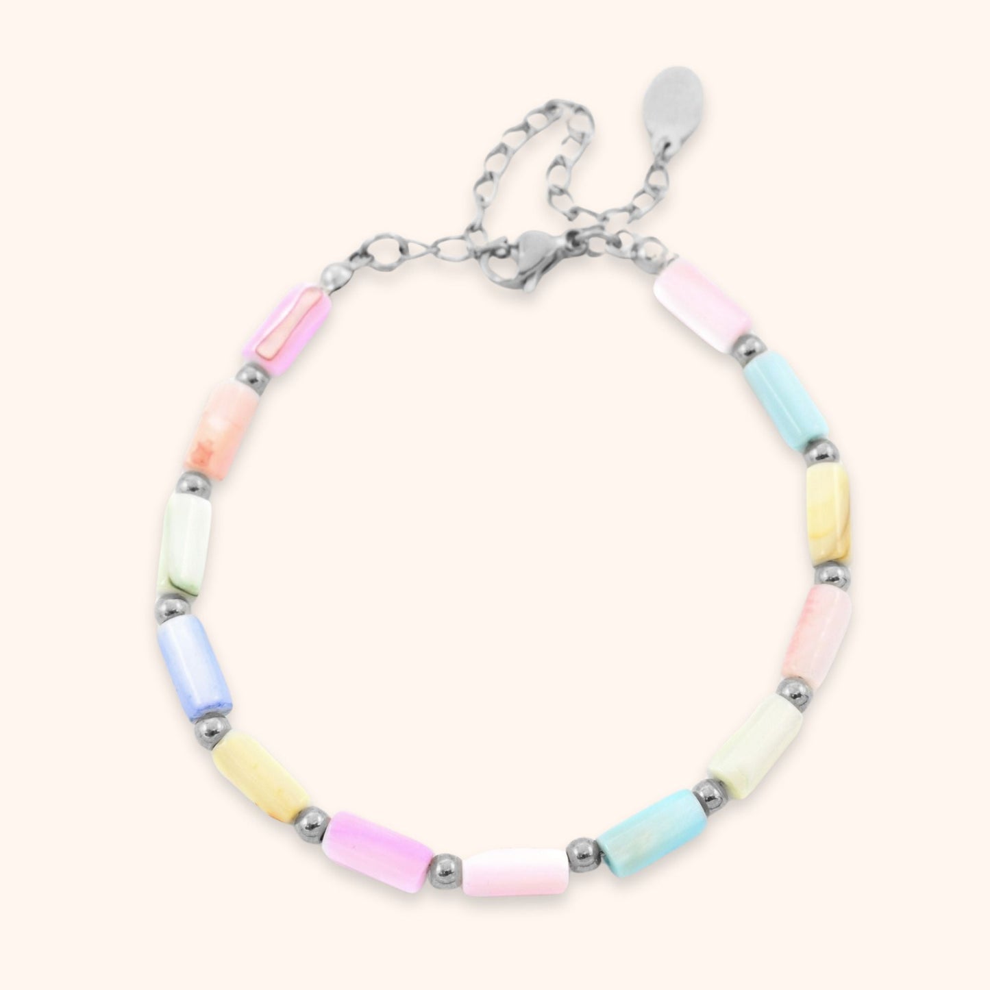 Pastel Colored Bracelet | Stöd bröstcancer