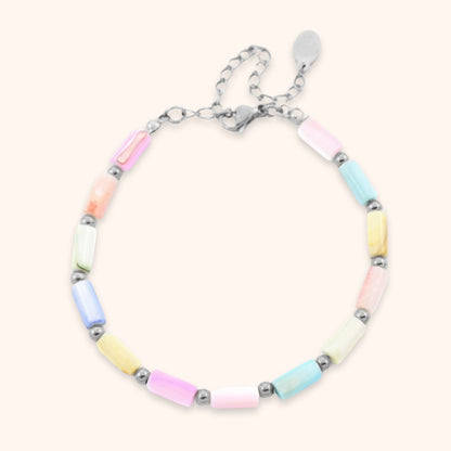 Pastel Colored Bracelet | Stöd bröstcancer